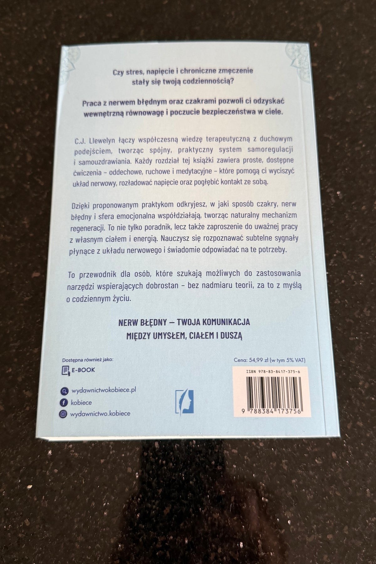 🇵🇱Polish Book - C.J. LLewelyn - Czakry Nerw Bledny i dusza