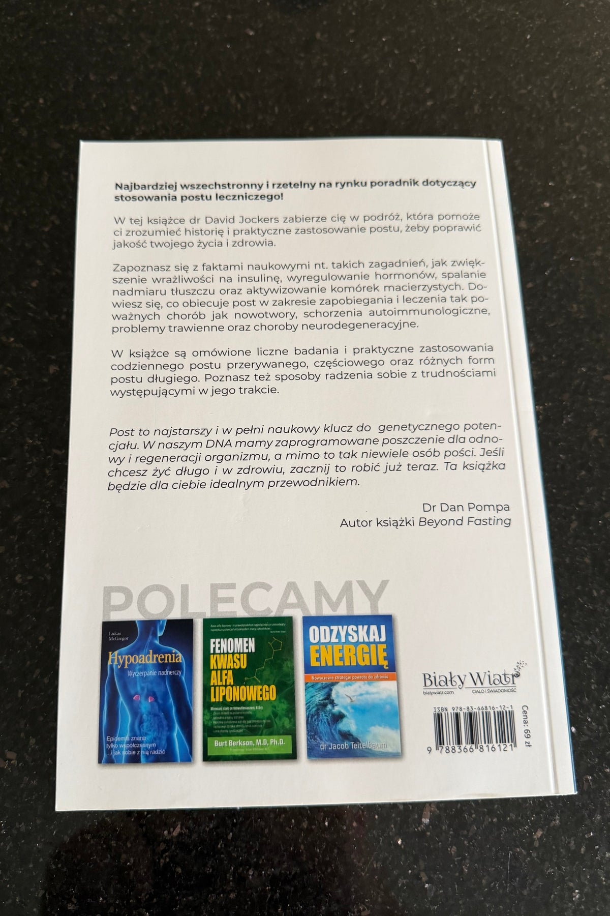 Polish 🇵🇱 Book - David Jockers & Michael Dugan - Lecznicza Moc Postu