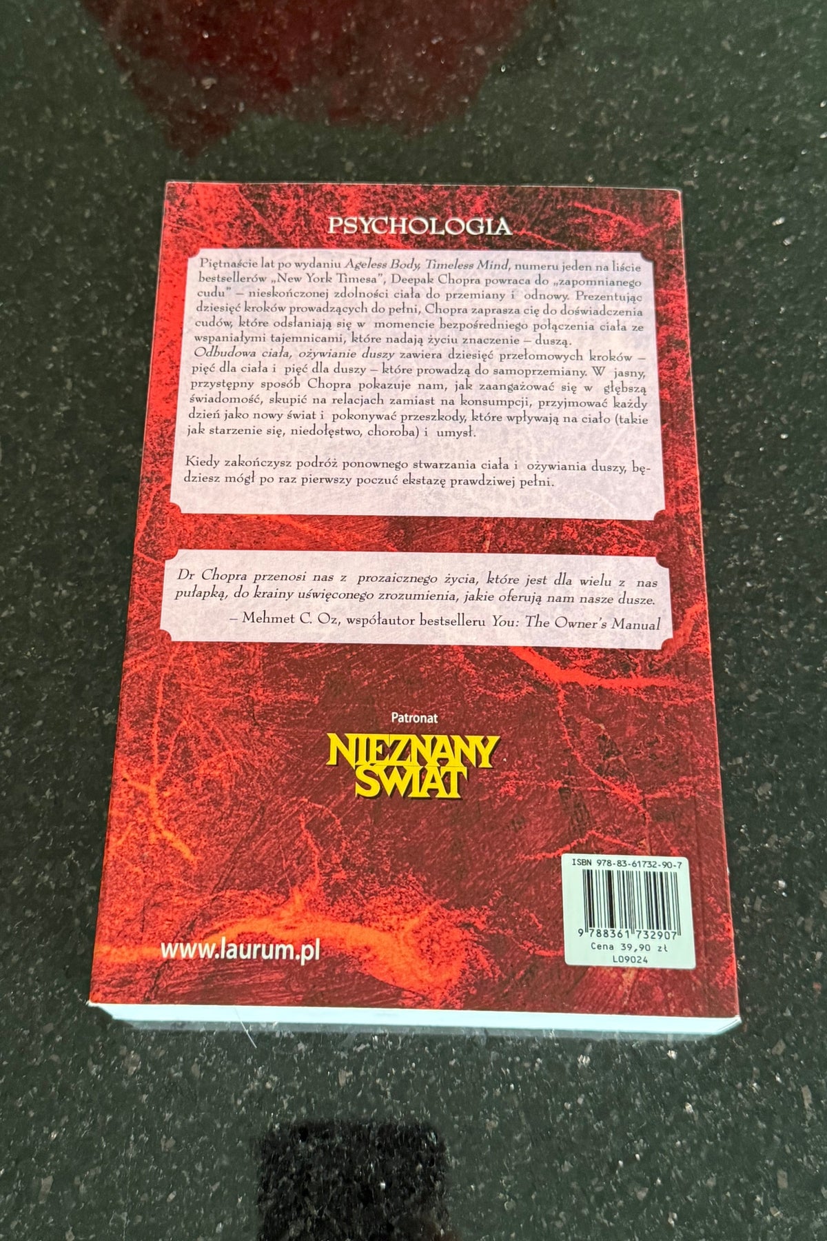 Polish 🇵🇱 Book - Deepak Chopra - Odbudowa Ciala Odzywianie Duszy