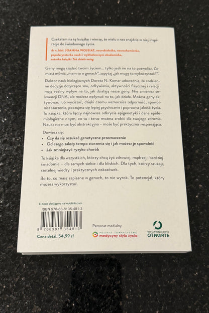 🇵🇱Polish Book - Dr.Dorota N.Komar - Oszukac Genetyczne Przeznaczenie