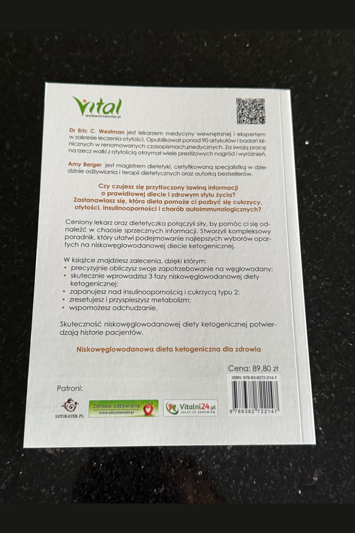 🇵🇱Polish Book - Dr.Eric Westman,Amy Berger - Dieta Ketogeniczna