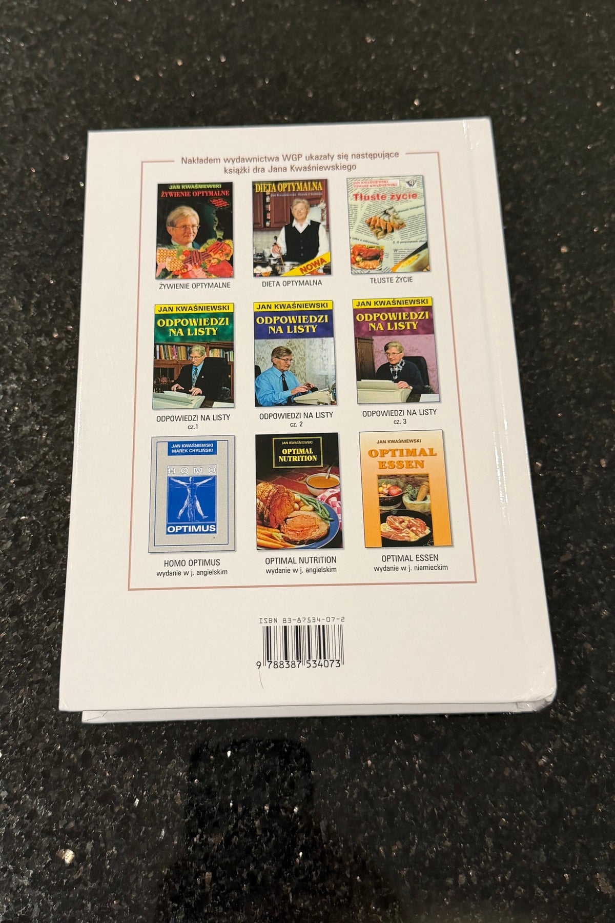 🇵🇱Polish Book - Dr.Jan Kwasniewski - Dieta Ksiazka Kucharska Przepisy