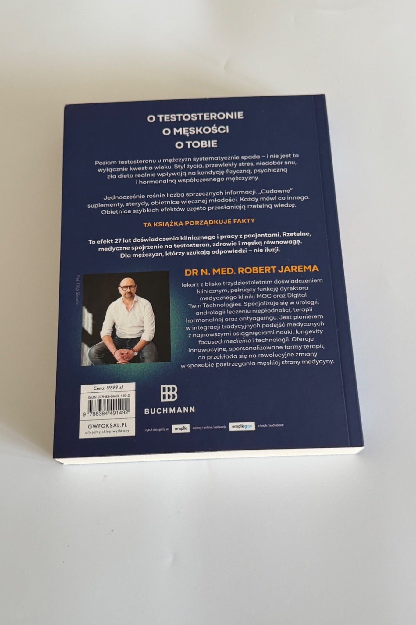 🇵🇱Polish Book - Dr N. Med. Robert Jarema - Supermoc Testosteron. Twoja Siła, Zdrowie i Pewność Siebie