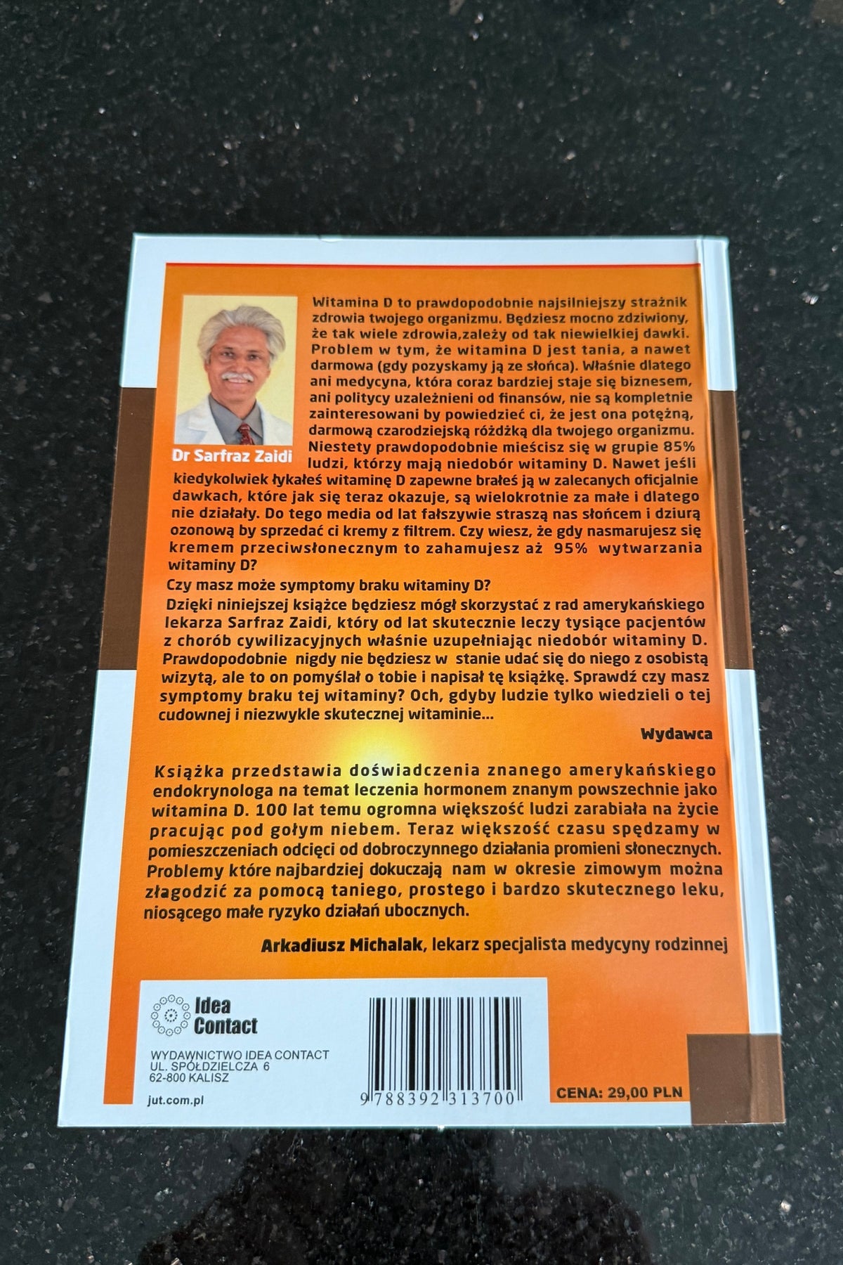 🇵🇱Polish Book - Dr.Sarfaz Zaidi - Witamina D kluczem do zdrowia