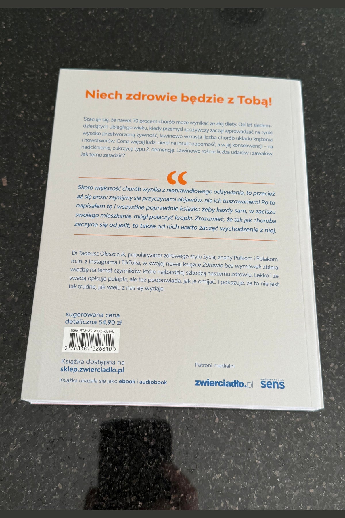 Polish 🇵🇱 Book - Dr. Tadeusz Oleszczuk - Zdrowie bez wymowek wymówek Polska Ksiazka