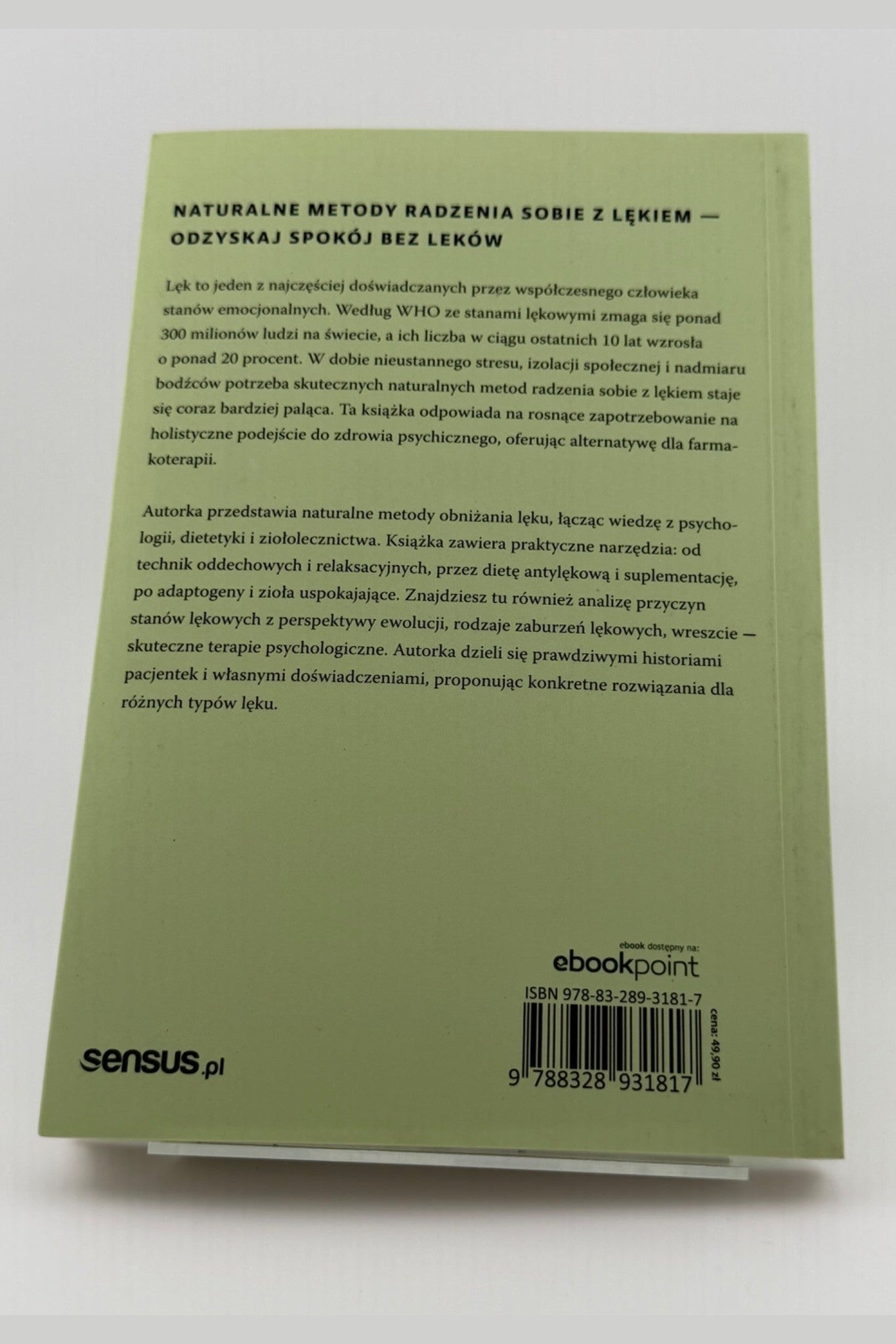 🇵🇱Polish Book - Ewa Wądołowska - Zaburzenia lękowe. Jak naturalnie przywrócić spokój i harmonię