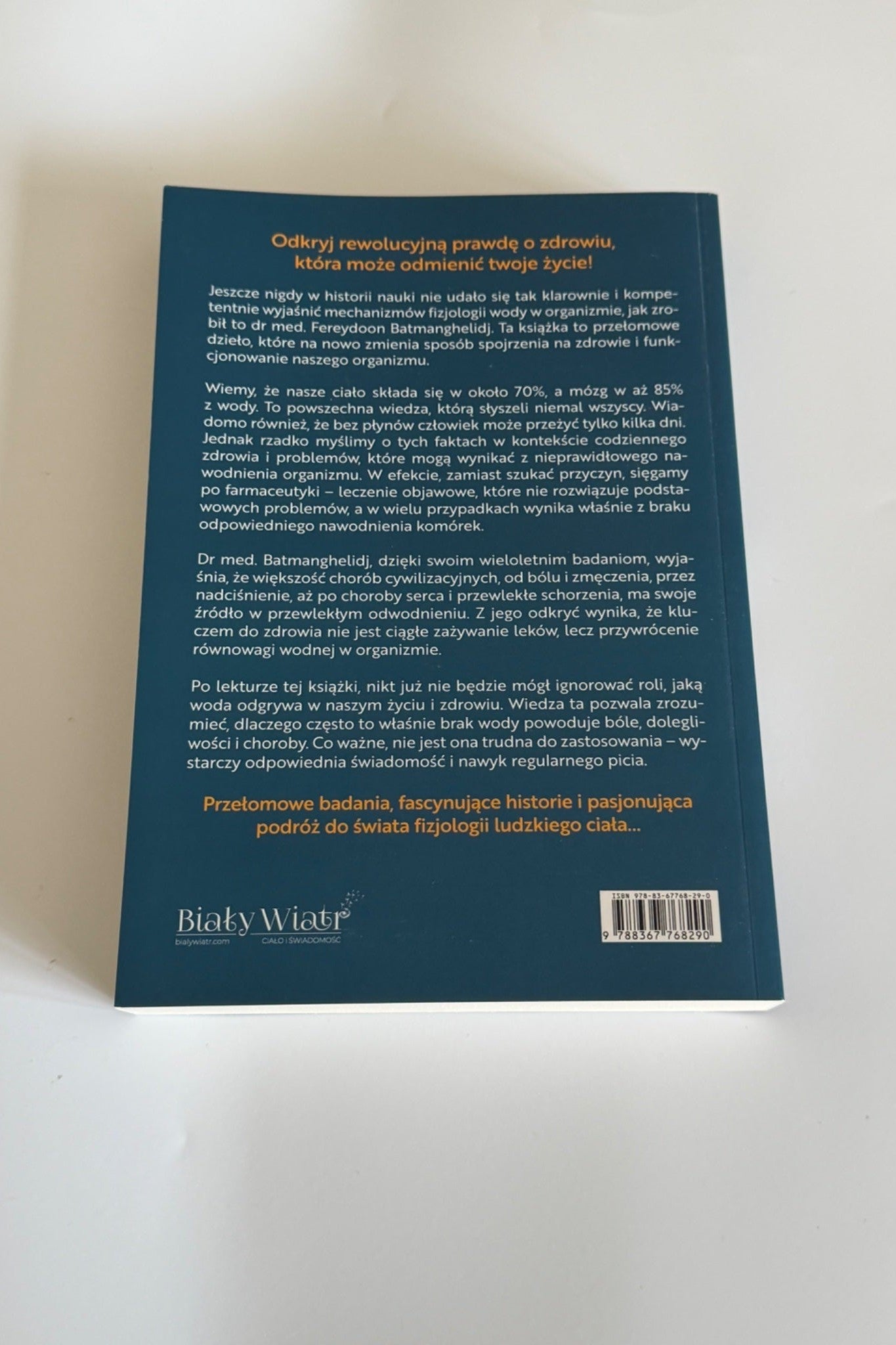 🇵🇱Polish Book - Fereydoon Batmanghelidj - Twoje cialo domaga sie wody