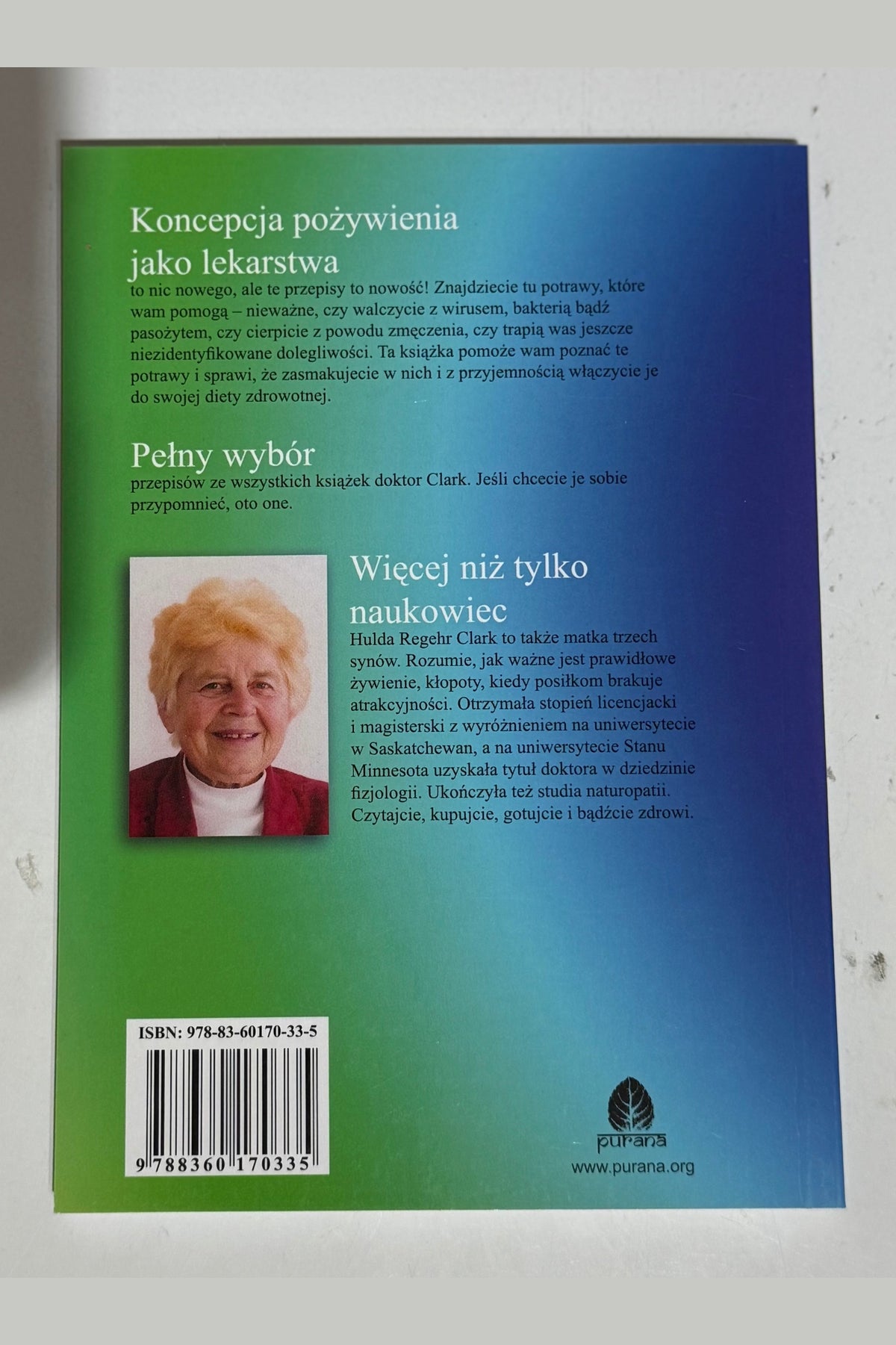 Polish 🇵🇱 Book - Hulda Regher Clark - Kuracja Zycia. Przepisy i porady zdrowotne dr. Clark