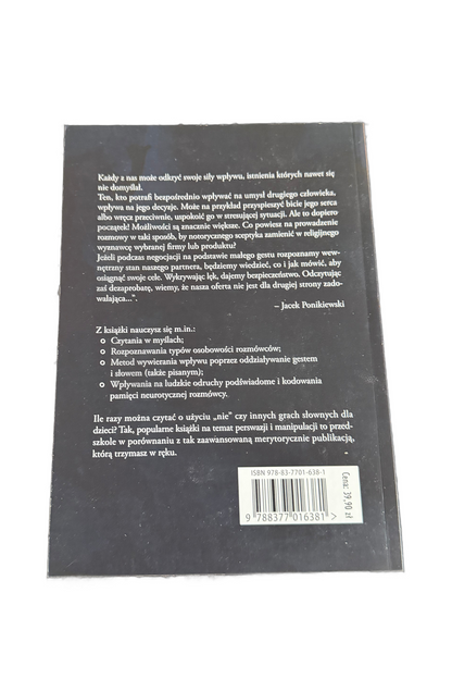 🇵🇱Polish Book - Jacek Ponikiewsk - Manipulacja Neuroperswazyjna