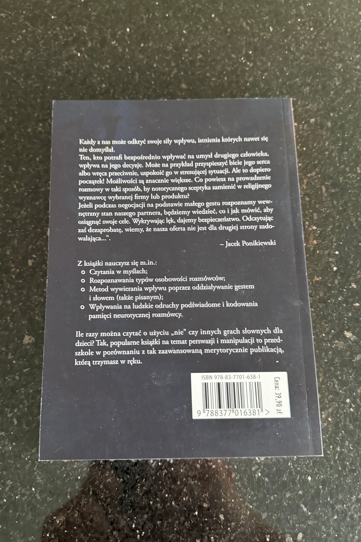 🇵🇱Polish Book - Jacek Ponikiewsk - Manipulacja Neuroperswazyjna