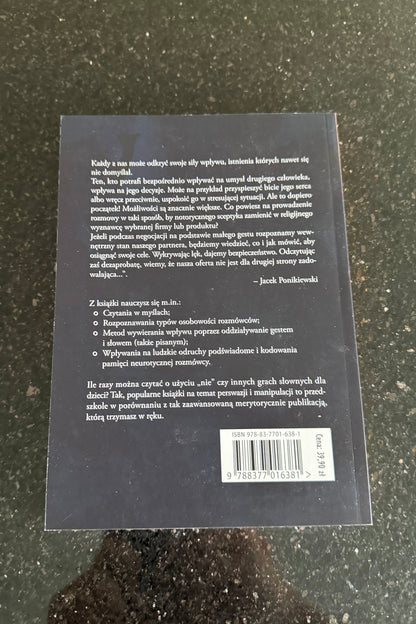 🇵🇱Polish Book - Jacek Ponikiewsk - Manipulacja Neuroperswazyjna