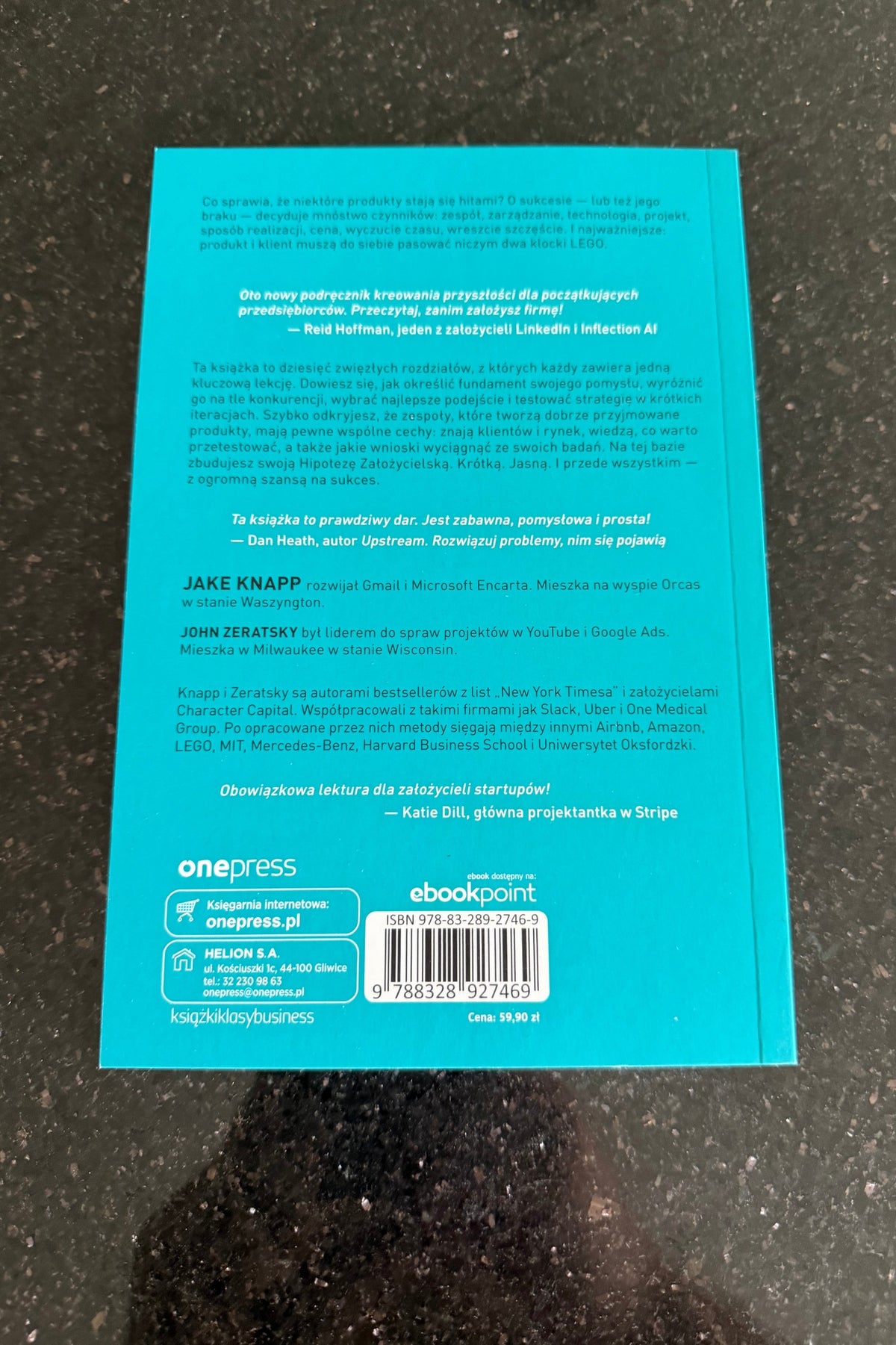 🇵🇱Polish Book - Jake Knapp John Zeratsky - Klik! Tworz to,czego ludzie naprawde pragna