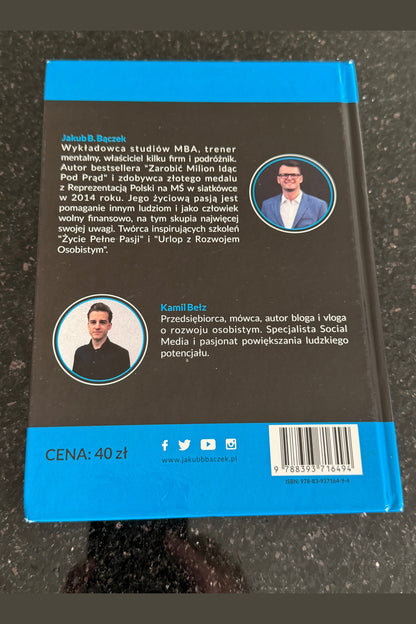 🇵🇱Polish Book - Jakub B Baczek Bączek - 100 lekcji Zycia Pelnego Pasji