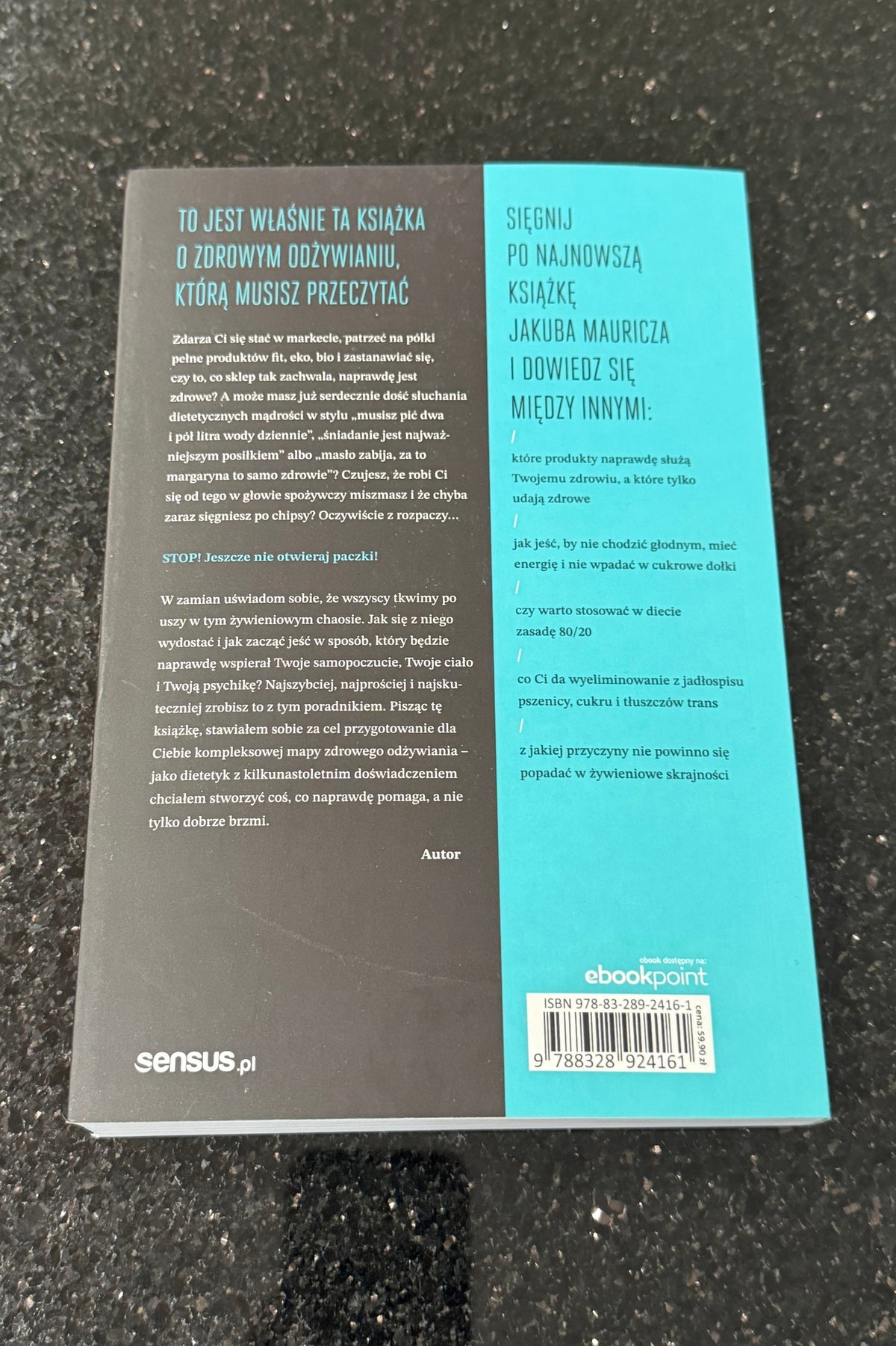 🇵🇱Polish Book - Jakub Mauricz - Jedz madrze Zyj Zdrowo