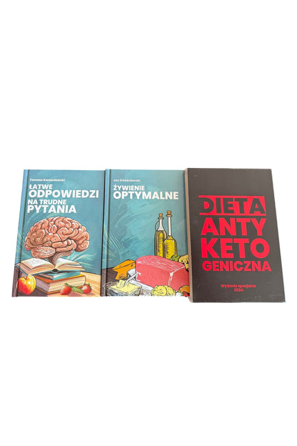 Polish 🇵🇱 Book - Jan Kwasniewski - Odzywianie Odżywianie Optymalne + Łatwe Odp na trudne pytania book set
