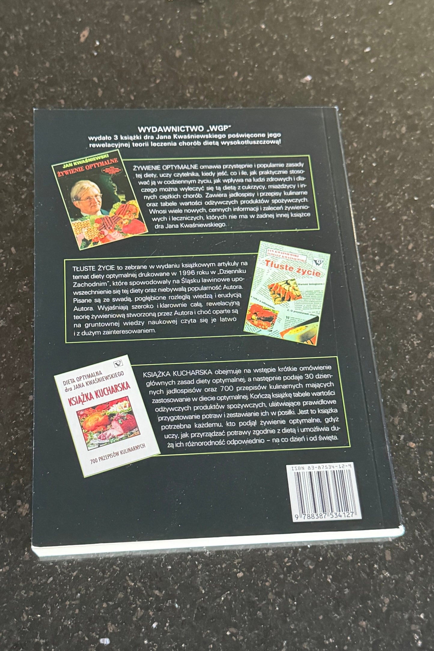 Polish 🇵🇱 Book - Jan Kwasniewski - Żywienie Zywienie Optymalne Dieta - Next Day Delivery