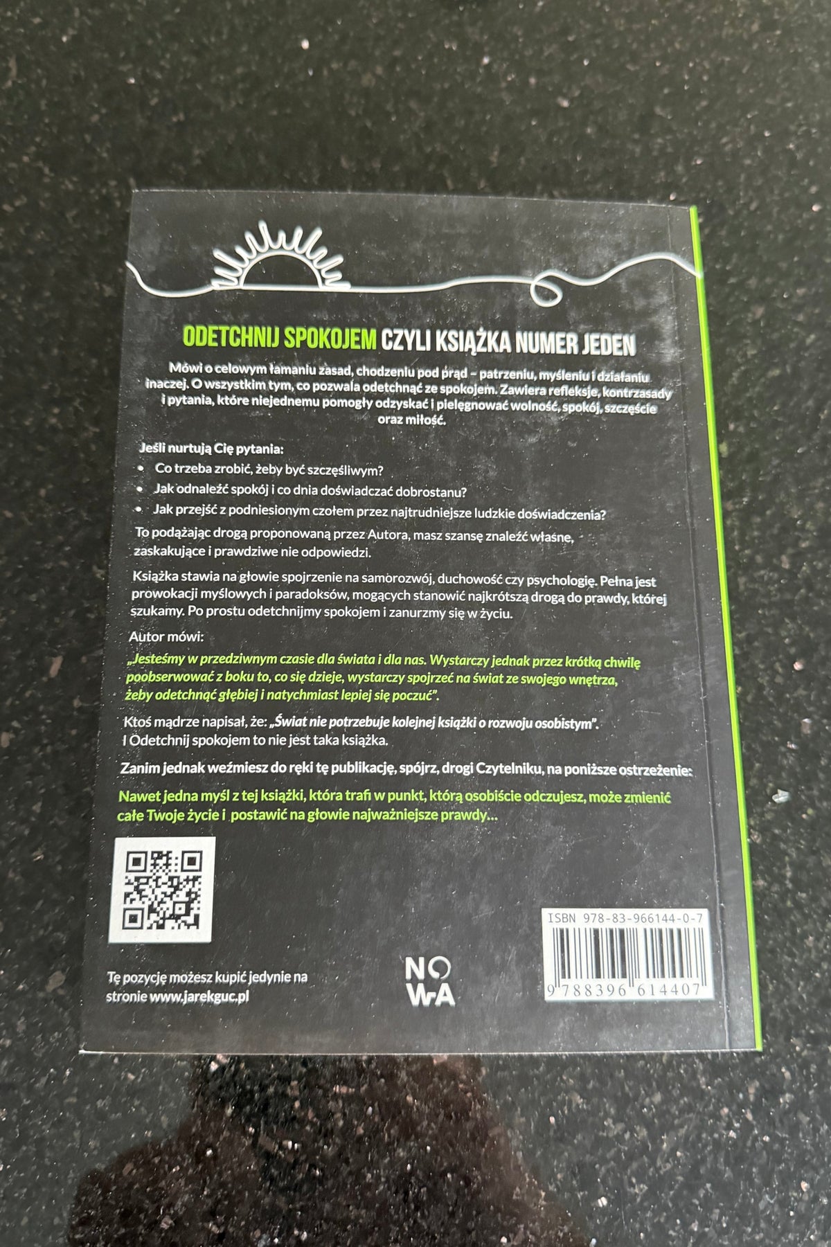 Polish 🇵🇱 Book - Jarek Guc - Odetchnij Spokojem