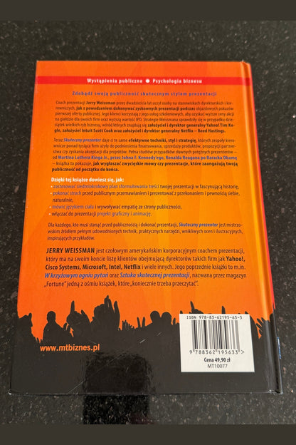 🇵🇱Polish Book - Jerry Weissman - Skuteczny Prezenter Polska Ksiazka