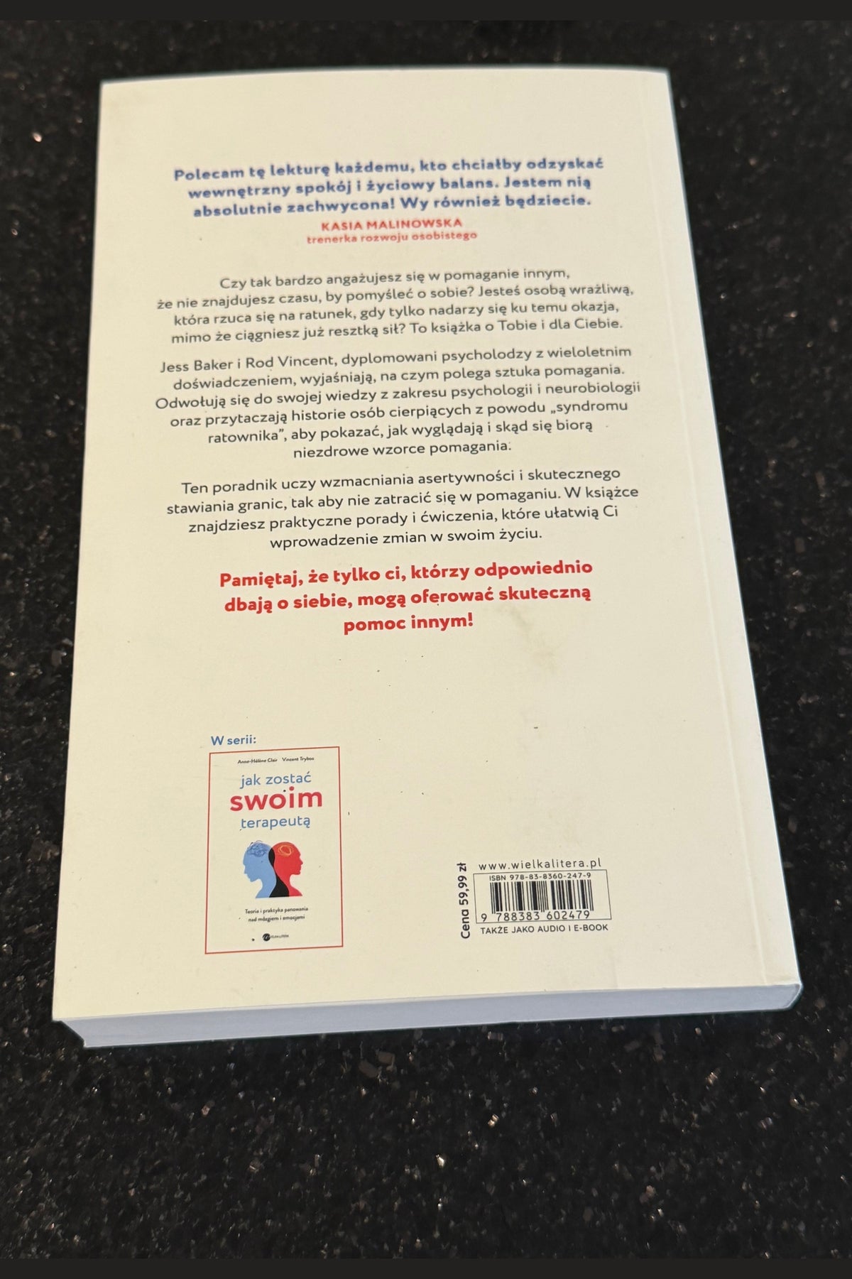 🇵🇱Polish Book - Jess Baker Rod Vincent - Syndrom Ratownika. Jak zadbac o siebie kiedy pomaga sie innym