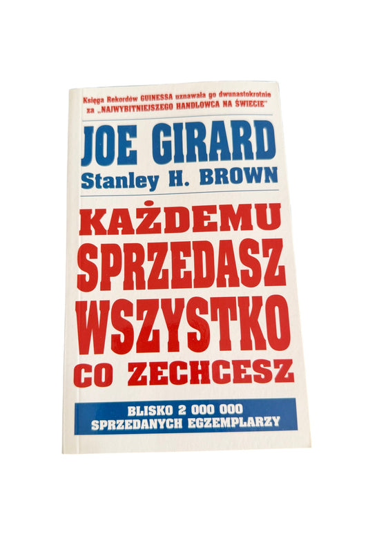 🇵🇱Polish Book - Joe Girard Stanley H.Brown - Każdemu sprzedasz wszystko, co zechcesz
