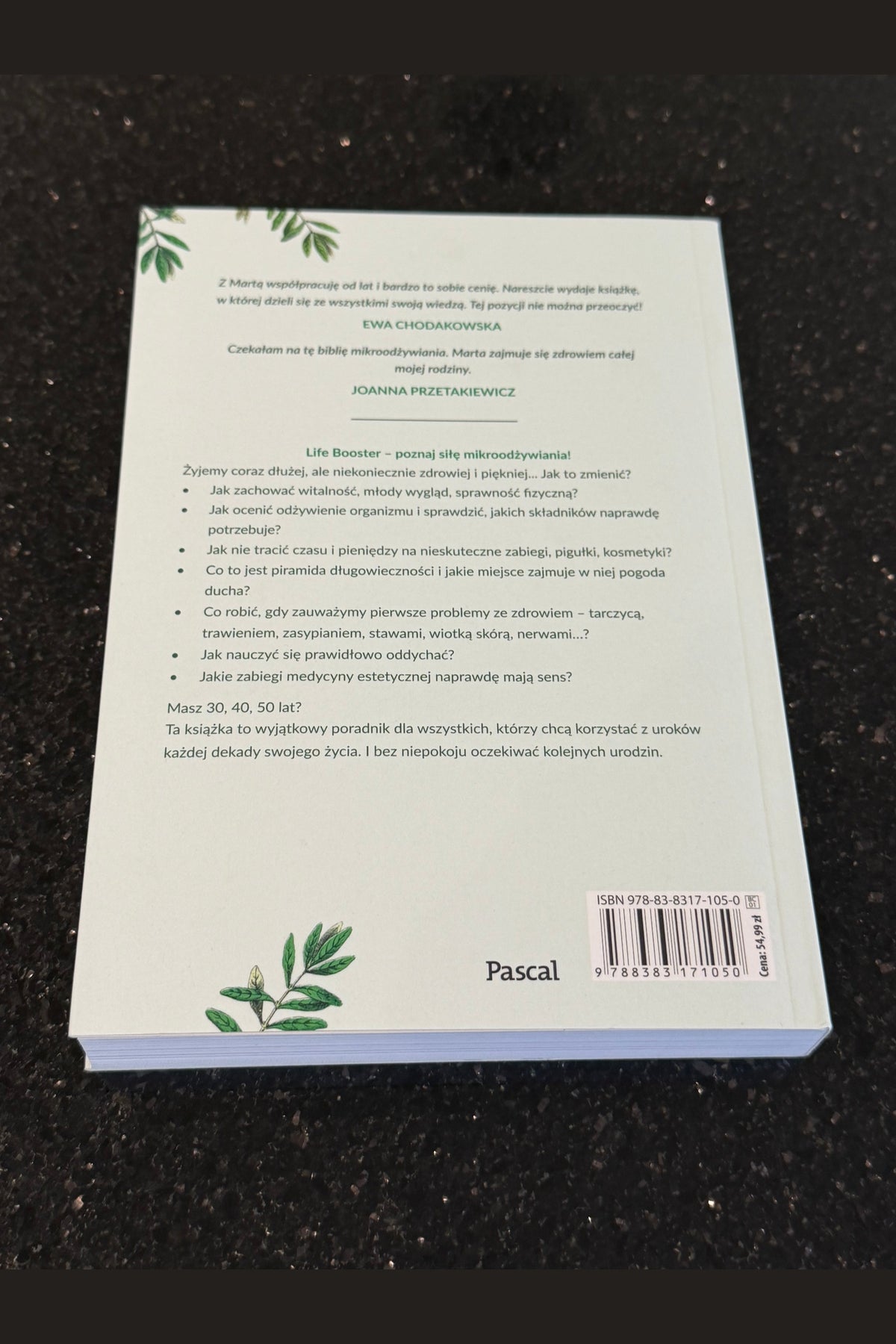 🇵🇱Polish Book - Marta Pawelec Anna Protas Zyj Żyj 120 lat. Moc Mikroodżywiania