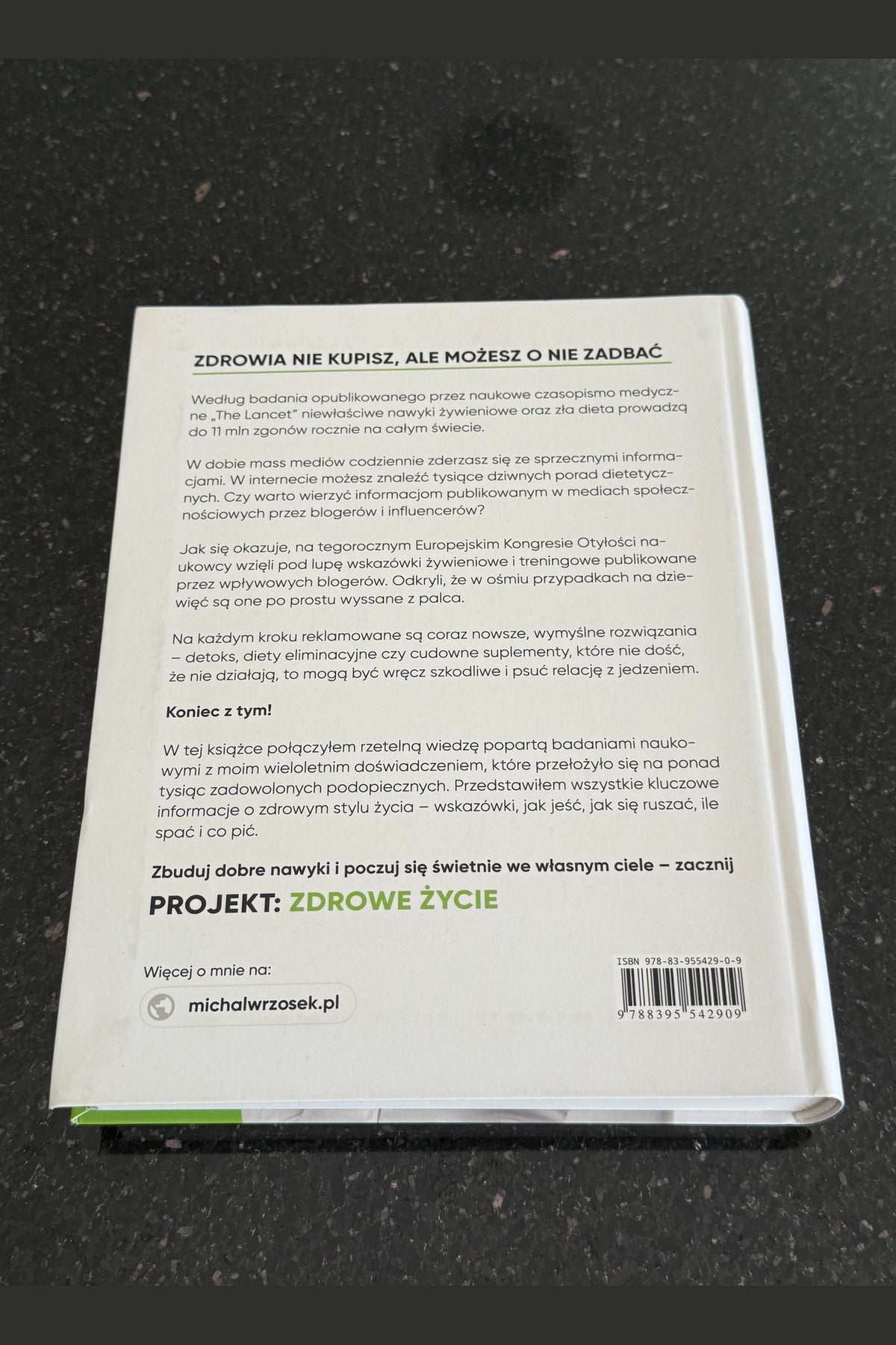 Polish 🇵🇱 Book - Michal Wrzosek - Projekt Zdrowe Zycie Życie Dieta