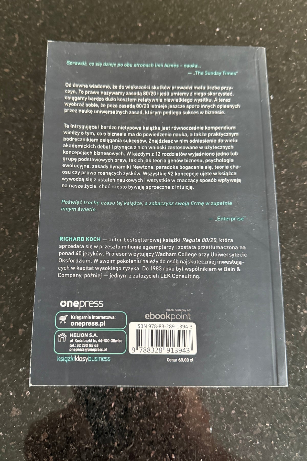 Polish 🇵🇱 Book - Richard Koch - Reguła 80/20 i pozostale teorie sukcesu