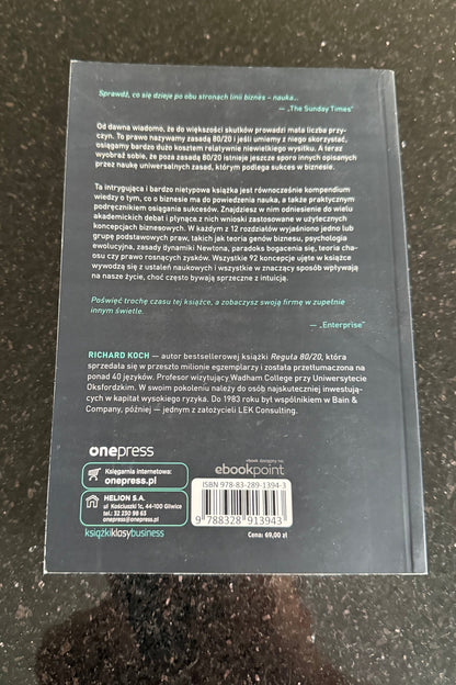 Polish 🇵🇱 Book - Richard Koch - Reguła 80/20 i pozostale teorie sukcesu
