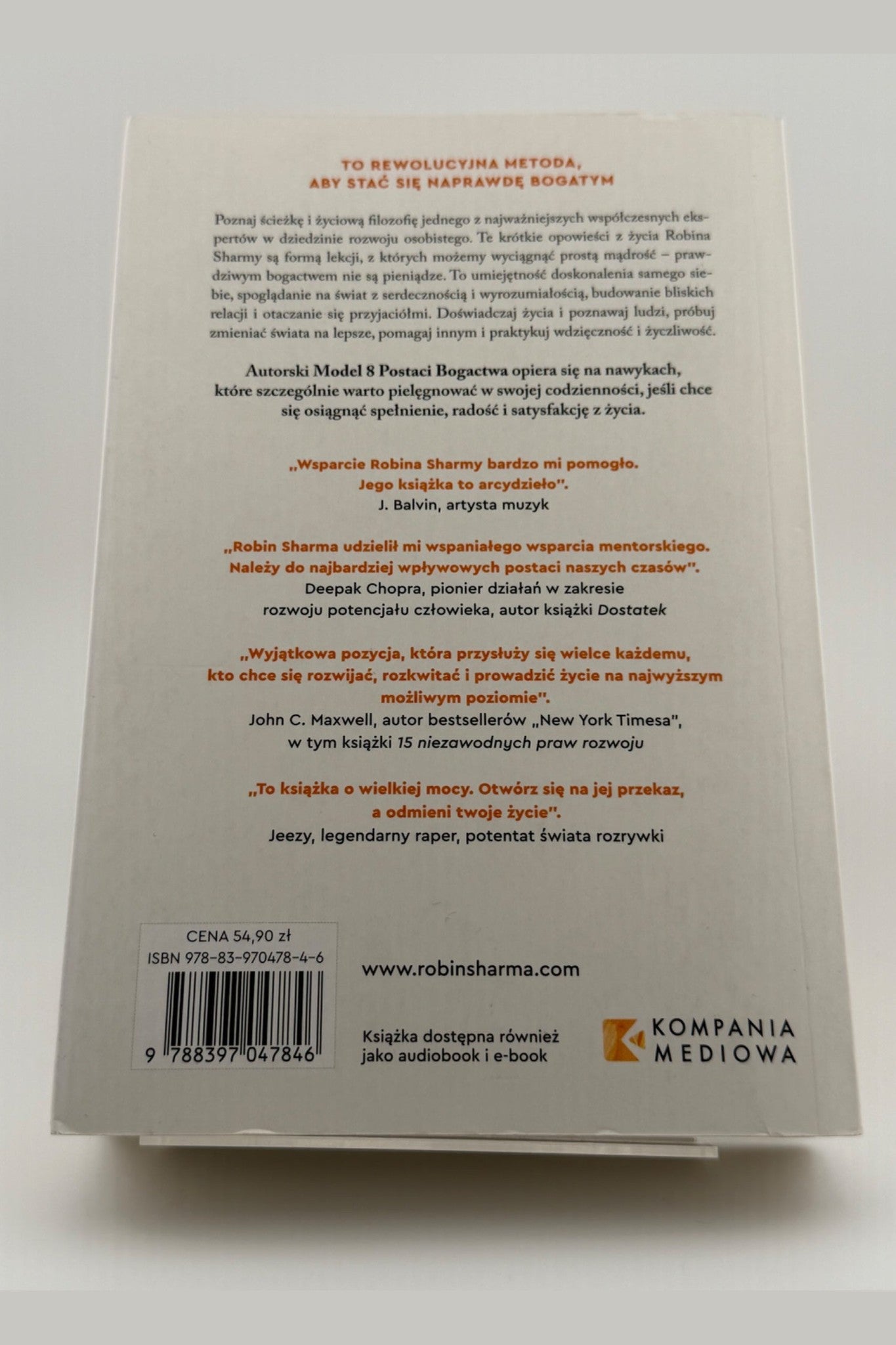 🇵🇱Polish Book - Robin Sharma - Tego nie kupisz za pieniądze