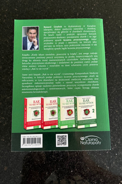 Polish 🇵🇱 Book - Ryszard Grzebyk - Kiedy Lekarz Zawiedzie