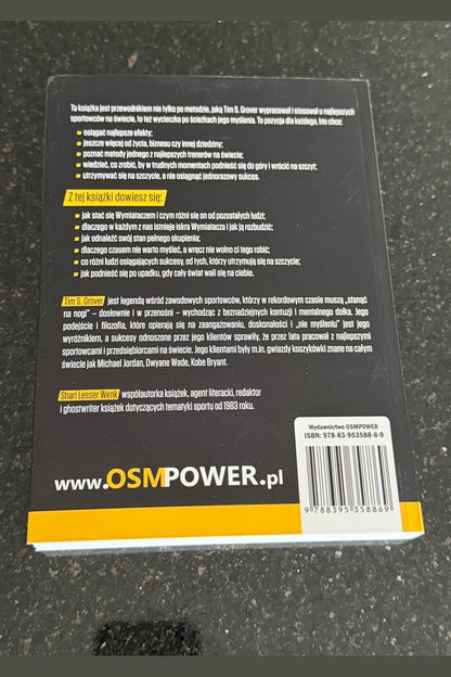 🇵🇱Polish Book - Tim S.Grover - Nieustepliwy Nieustępliwy Polska Ksiazka