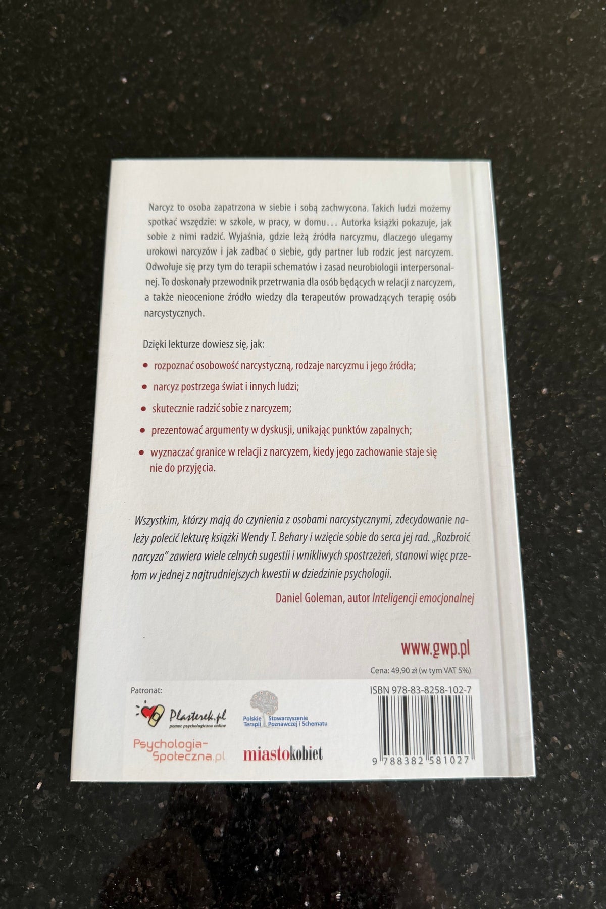 Polish 🇵🇱 Book - Wendy T. Behary - Rozbroic Narcyza Rozbroić Narcyza
