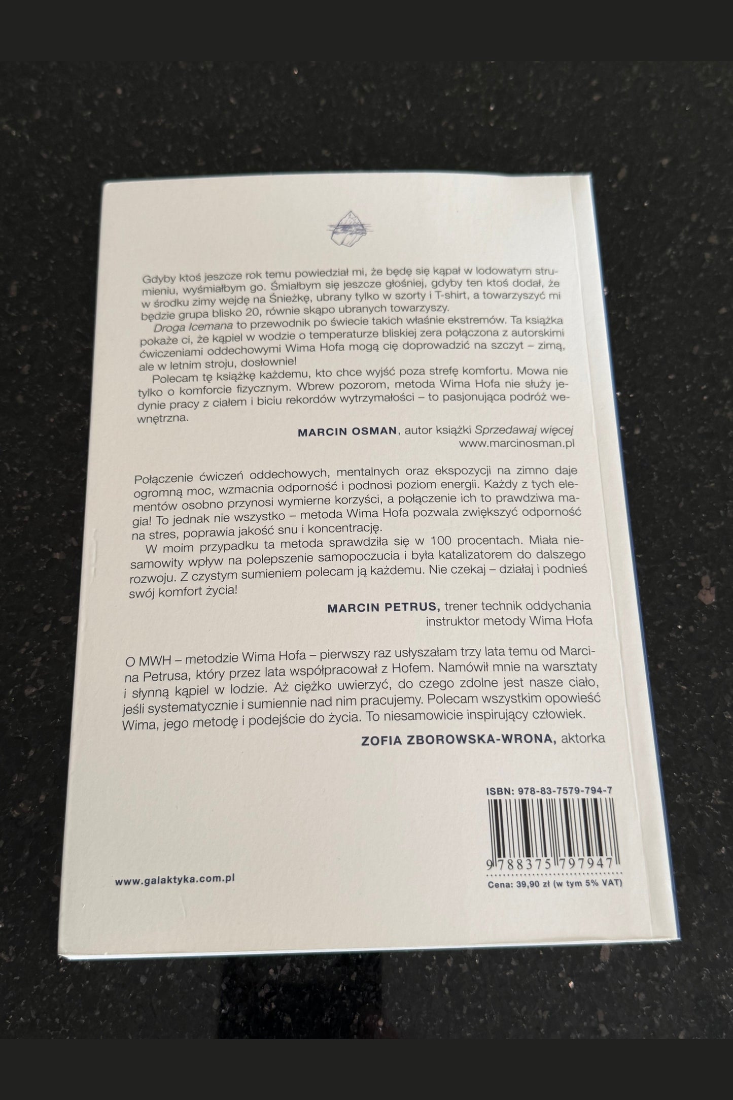 🇵🇱Polish Book - Wim Hof - Droga Icemana - Metoda Wima Hofa