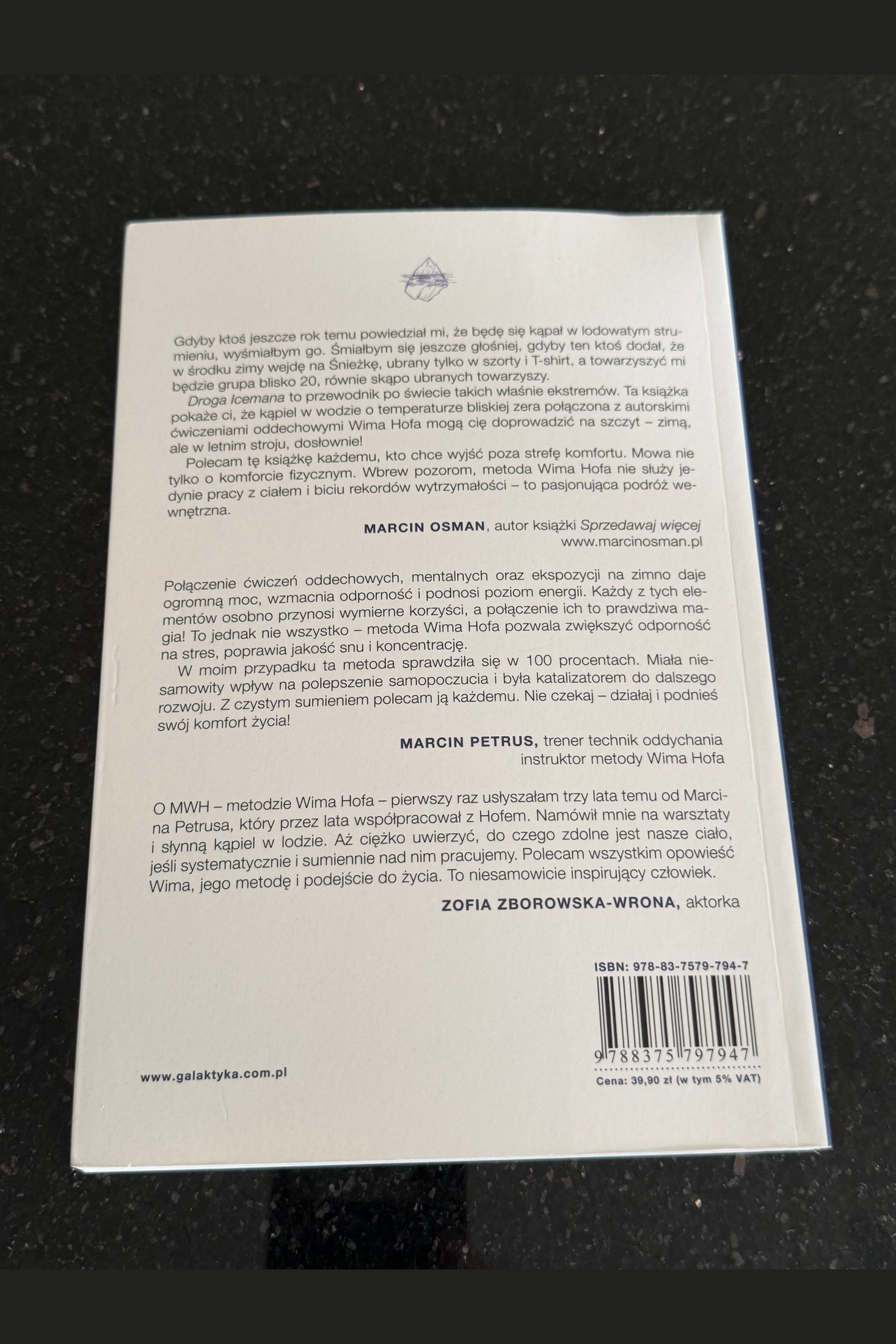 🇵🇱Polish Book - Wim Hof - Droga Icemana - Metoda Wima Hofa