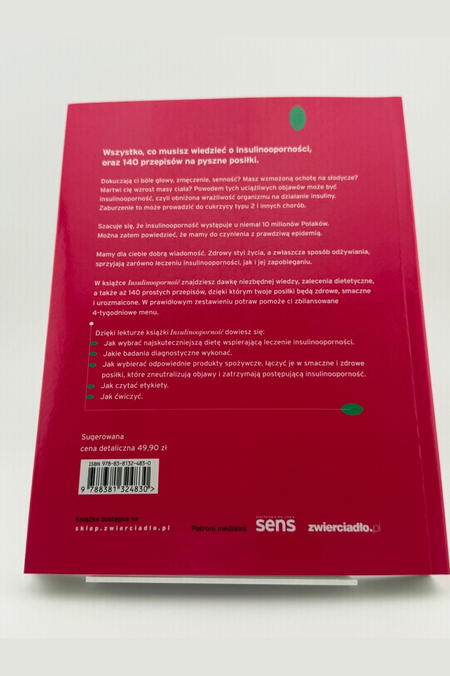 🇵🇱Polish Book - dr Hanna Stolińska - Insulinooporność. Leczenie dietą