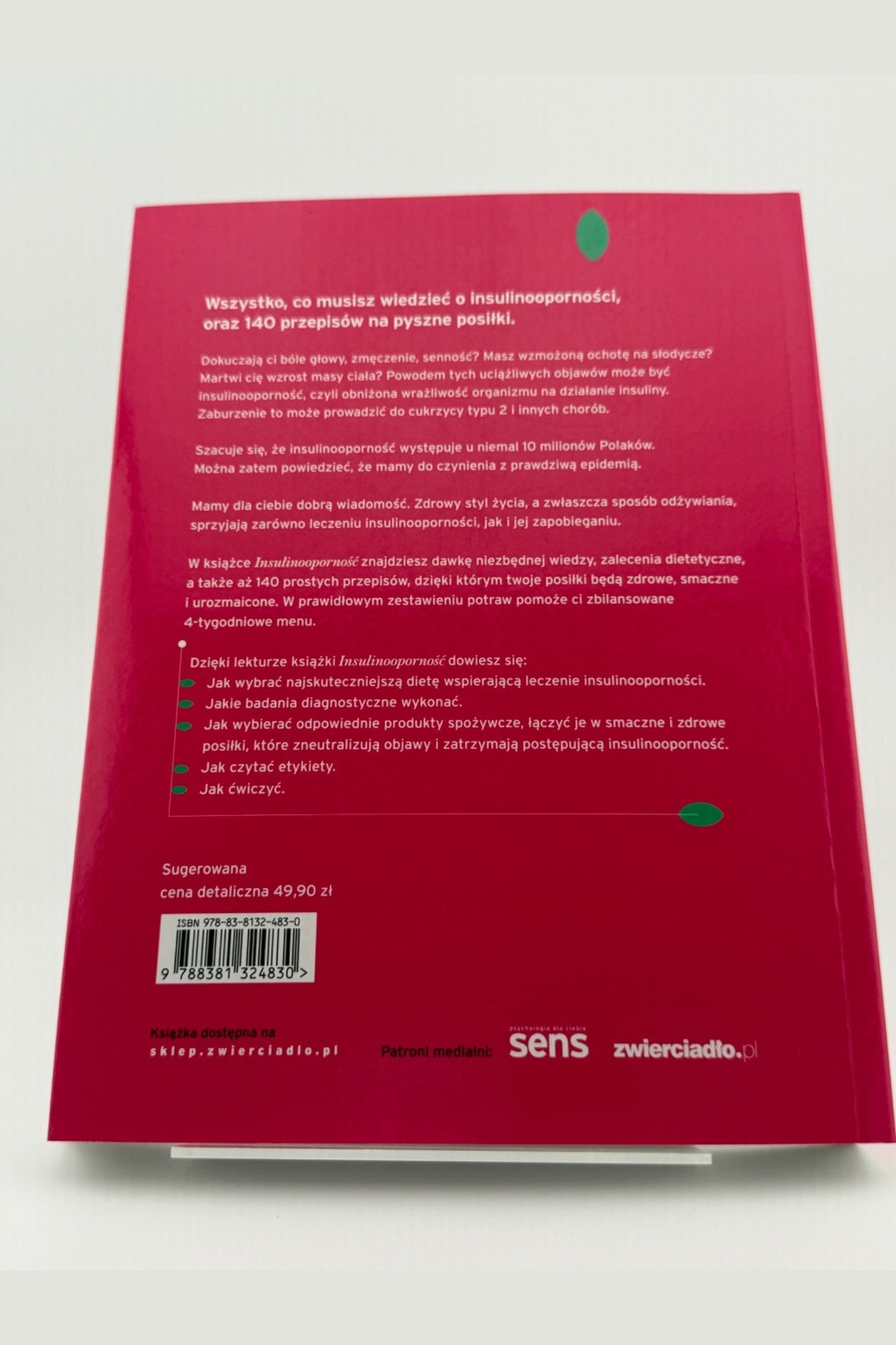 🇵🇱Polish Book - dr Hanna Stolińska - Insulinooporność. Leczenie dietą