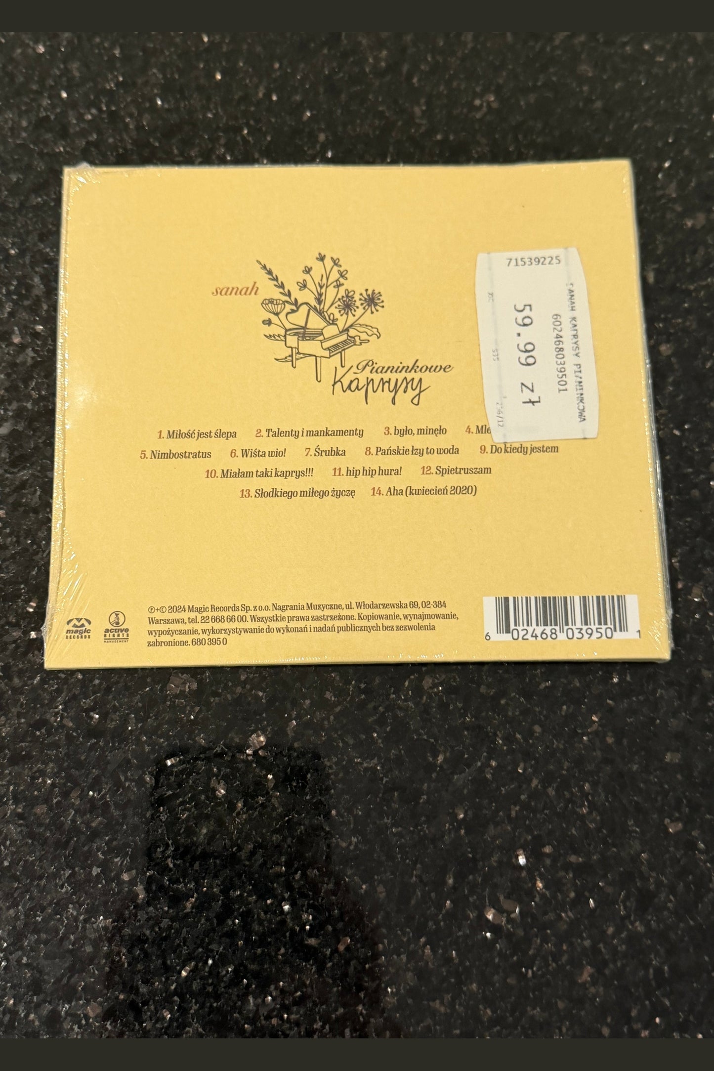 🇵🇱Polish Music CD - Sanah - Pianinkowe Kaprysy Polska Muzyka