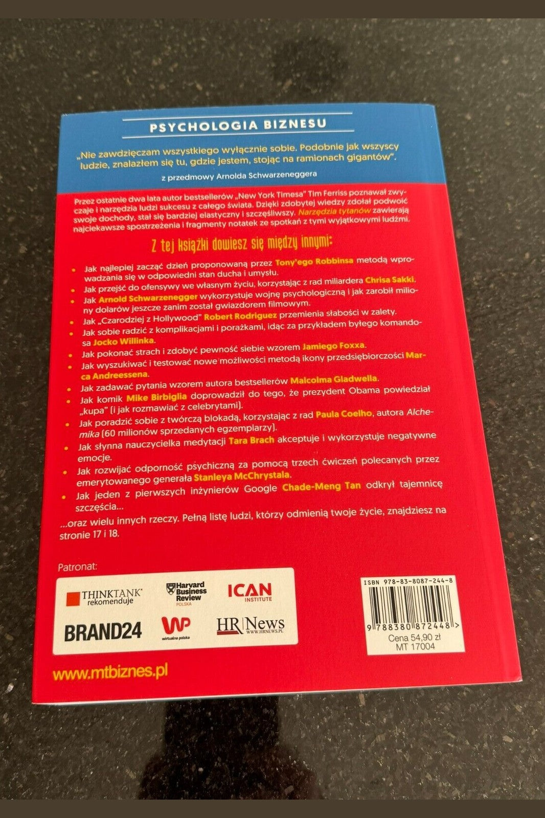 Polska Książka Polish Book Narzędzia tytanów Narzedzia Tytanow Timothy Ferriss