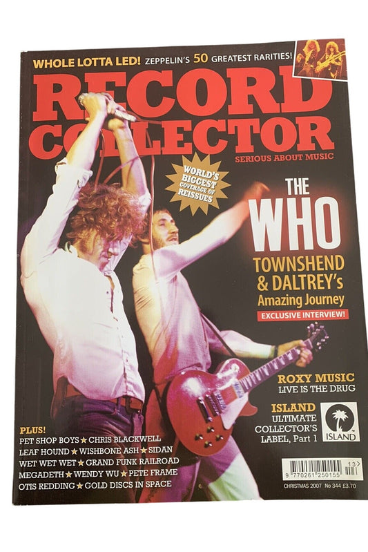RECORD COLLECTOR MAGAZINE ~ Christmas 2007 - ISSUE: 344
