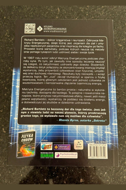 Richard Bartlett - MATRYCA ENERGETYCZNA uzdrawianie Polish Book UK Postage