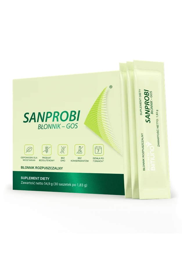Sanprobi Błonnik-GOS – Prebiotic Soluble Fibre with Bimuno® GOS – 30 Sachets