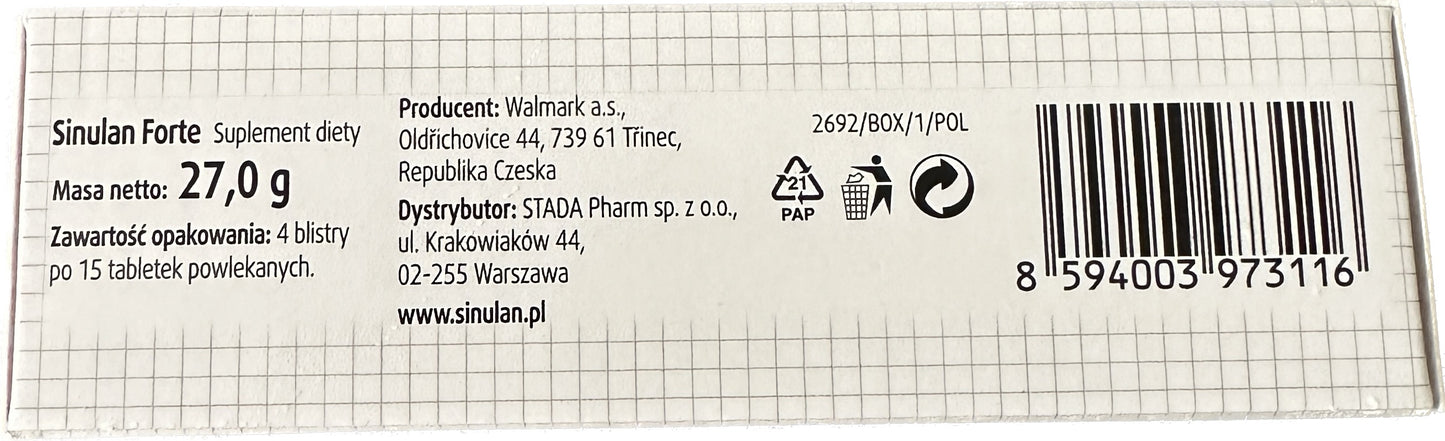 Sinulan Forte - 60 Tablets