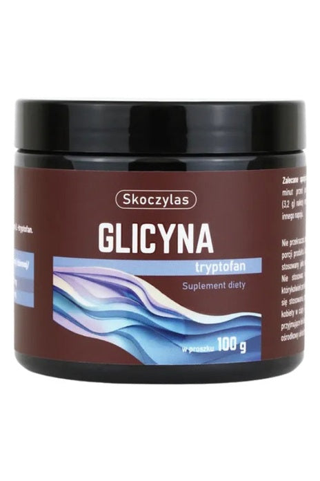 Skoczylas Glicyna Tryptofan Suplement Diety w Proszku 100g – Skoczylas Glycine Tryptophan Dietary Supplement Powder 100g