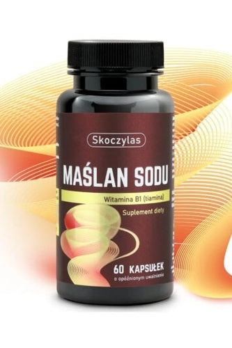 Skoczylas Maślan Sodu Witamina B1 tiamina 60 kapsułek – Skoczylas Sodium Butyrate Vitamin B1 Thiamine 60 Capsules