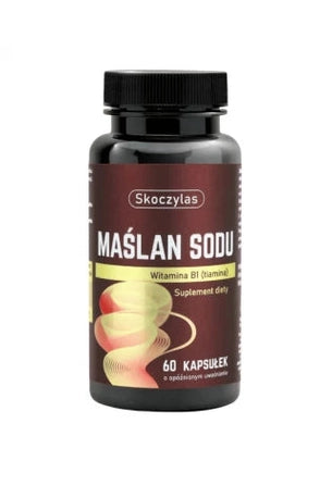 Skoczylas Maślan Sodu Witamina B1 tiamina 60 kapsułek – Skoczylas Sodium Butyrate Vitamin B1 Thiamine 60 Capsules