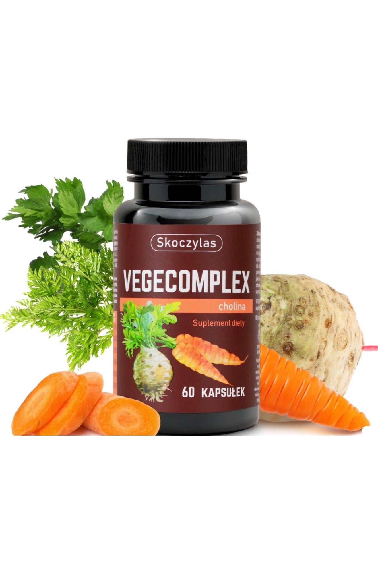 Skoczylas Vegecomplex Cholina – Multivitamin & Mineral Complex with Plant Extracts – 60 Capsules
