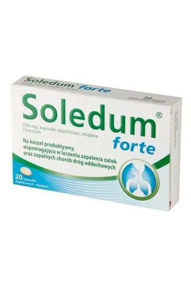 Soledum forte 200 mg kapsułki dojelitowe miękkie 20 kapsułek – Soledum forte 200 mg Soft Enteric Capsules 20 capsules