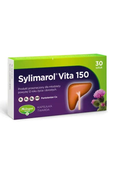 Sylimarol Vita 150 Kapsułki Twarde 30 sztuk – Sylimarol Vita 150 Hard Capsules 30 capsules