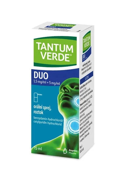 Tantum Verde Duo Aerozol do stosowania w jamie ustnej, roztwór 15ml – Tantum Verde Duo Oral Spray Solution 15ml