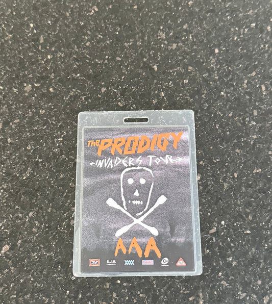 The Prodigy Invaders Must Die Tour AAA Pass Rare & Collectable